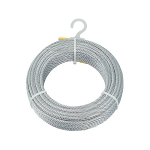 トラスコ中山 メッキ付ワイヤロープ Φ2mm×30m 23035 FC876EK-8188159-イメージ1
