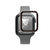 エレコム Apple Watch用フルカバーガラスフィルム 高透明 指紋防止 貼付ツール付 ブラック AW-25EFLGGR-イメージ2
