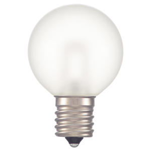 オーム電機 LED電球 E17口金 全光束50lm(1．2Wミニボール球) 電球色相当 LDG1L-H-E17 13F-イメージ2