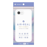トリニティ iPhone 17e / 16e用 [AIR-REAL INVISIBLE] 薄型軽量ハードケース クリア TR-IP26S-ARP-CL