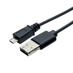 ミヨシ シェア機能付きmicroUSBケーブル(1m) USB-MS201/BK-イメージ1