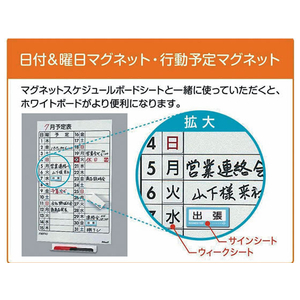 マグエックス ウイークシート マグネット 大 F803060-MSW-7B-イメージ6