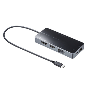 サンワサプライ USB Type-C ドッキングステーション ブラック USB-DKM2BK サンワサプライ USB Type-C ドッキングステーション ブラック USB-DKM2BK