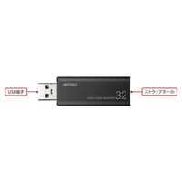 BUFFALO USB3.1(Gen1)対応 USBメモリー バリューモデル 128GB ブラック RUF3-K128GB-BK 51mXq5M60UL._AC_SY200_QL15_.jpg