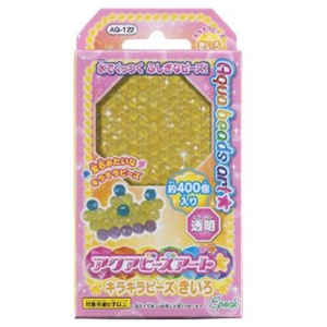 エポック社 AQ-122 アクアビーズアート☆キラキラビーズ きいろ AQ122ｷﾗｷﾗﾋﾞ-ｽﾞｷｲﾛ-イメージ1