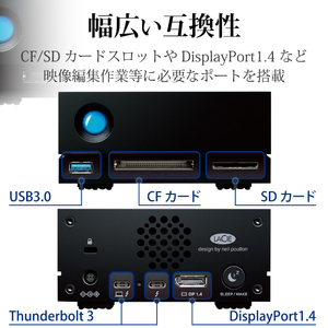 LACIE LaCie 1big dock HDD 8TB STHS8000800-イメージ4