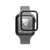 エレコム Apple Watch用フルカバーガラスフィルム 高透明 極薄 アルミフレーム付 貼付ツール付 ブラック AW-25EFLGS2R-イメージ2