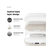 elago AirPods 4用カラビナ付きシリコンPCハイブリッドケース ストーン EL AP4CSSCLG ST-イメージ3