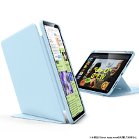ESR iPad Air(M3/M2/第5/4世代)用Flip ペンホルダー付きハイブリッドケース スカイブルー ES27661