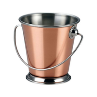江部松商事 EBM/KM ミニ ステンレス バケツ 9cm 銅メッキ BKT9C つる付 FC445LY-8491270