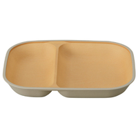 カノー earth color抗菌すくえるスクエアプレート グレー EARTHCOLORｺｳｷﾝｽｸｴｱﾌﾟﾚ-ﾄGY