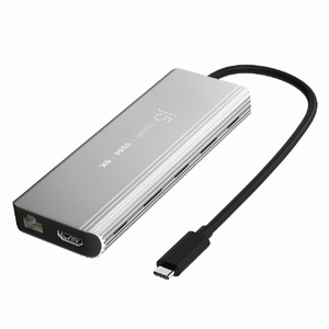 j5 create USB4 8K 2．5G LAN 6in1マルチハブ スペースグレー JCD403-イメージ2
