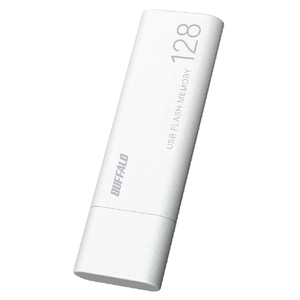 バッファロー USB3．1(Gen1)/USB3．0対応USBメモリー (128GB) オリジナル ホワイト RUF3-WBE128G-WH-イメージ1