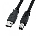 サンワサプライ ナイロンメッシュUSB2．0ケーブル(5m) ブラック KU20-NM50K2