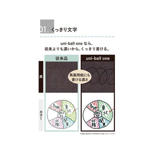 三菱鉛筆 ユニボールワンF 0.38 グレー 無垢 FCV2985-UMNSF38F.37-イメージ3