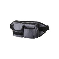 トラスコ中山 TRUSCO　ウエストポーチ　2ポケット　グレー TC-WDP-GY