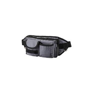 トラスコ中山 TRUSCO　ウエストポーチ　2ポケット　グレー TC-WDP-GY-イメージ1