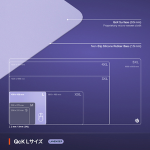 SteelSeries QcK Large Lavender 63463-イメージ6