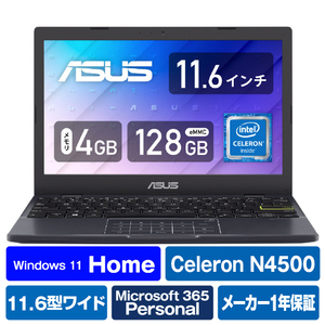 ②ASUS ノートパソコン ピーコックブルー E210KA-GJ01BWS ASUS ASUS E210KA ピーコックブルー ［E210KA-GJ01BWS］ 2022年3