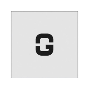 アイマーク ステンシル G 文字サイズ50×40mm FC742JE-8186059-イメージ1