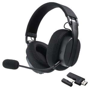 エレコム 軽量無線ゲーミングヘッドセット ブラック HS-GH60OBK-イメージ2