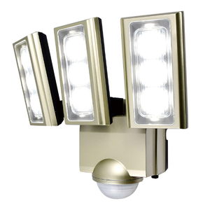 エルパ LEDセンサーライト AC電源タイプ(3灯) ESLST1203AC-イメージ1