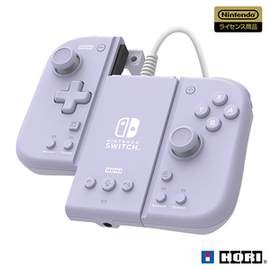 ホリ グリップコントローラー Fit アタッチメントセット for Nintendo Switch / PC ソフトパープル NSW428-イメージ1