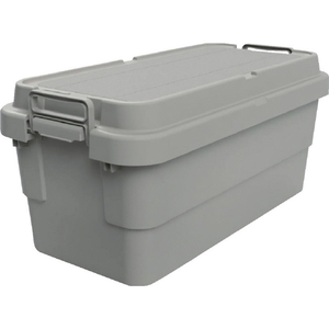 トラスコ トランクカーゴ フラット天板仕様 ７０Ｌ グレー TRUSCO 道具箱“トランクカーゴ” フラット天板仕様 GYCF-70-イメージ1