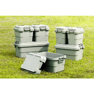 トラスコ トランクカーゴ フラット天板仕様 ７０Ｌ グレー TRUSCO 道具箱“トランクカーゴ” フラット天板仕様 GYCF-70-イメージ2