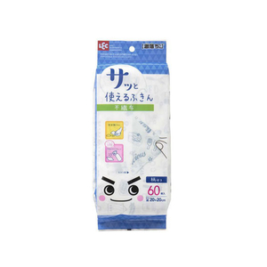 レック 激落ち さっと使える不織布ふきん 60枚入 FC85052-K00362-イメージ1