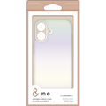 エレコム iPhone 16用&me ハイブリッドケース オーロラ クリア PM-A24AHVCACR