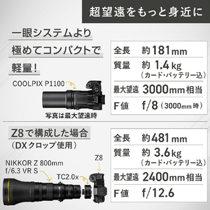 ニコン コンパクトデジタルカメラ COOLPIX P1100 COOLPIX P1100-イメージ9