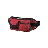 トラスコ中山 TRUSCO　ウエストポーチ　2ポケット　レッド TC-WDP-R