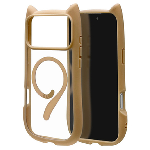 ラスタバナナ iPhone17 Pro Max用MIMI 猫耳ケース TPU×PC 磁力充電対応 トープ 9189IP5DHPMTA-イメージ1