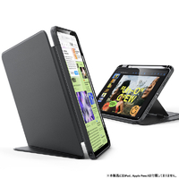 ESR iPad(A16/第10世代)用Flip ペンホルダー付きハイブリッドケース ブラック ES27663