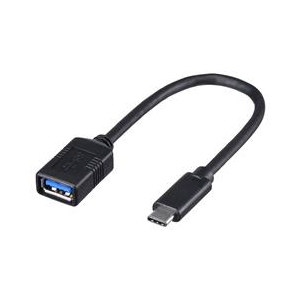 BUFFALO USB3．1 Gen1変換ケーブル(Aメス to C) (0．15m) ブラック BSUAMC311015BK-イメージ1