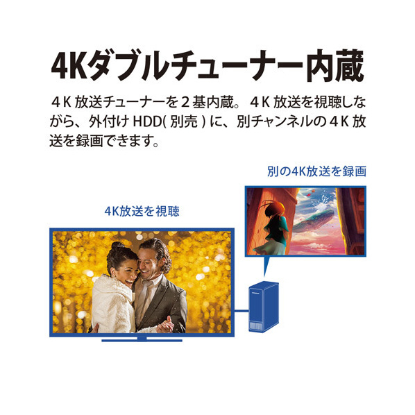 シャープ 65V型4Kチューナー内蔵液晶テレビ AQUOS 4TC65EL1 搭載 対応 Google AIオート COCORO 外付けUSBカメラ 別売 を接続し ×1 スタンド含む