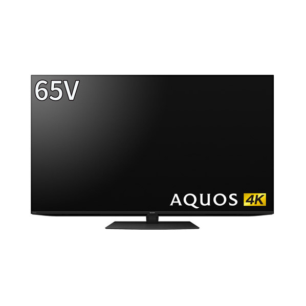 シャープ 65V型4Kチューナー内蔵液晶テレビ AQUOS 4TC65EL1 搭載 対応 Google AIオート COCORO 外付けUSBカメラ 別売 を接続し ×1 スタンド含む
