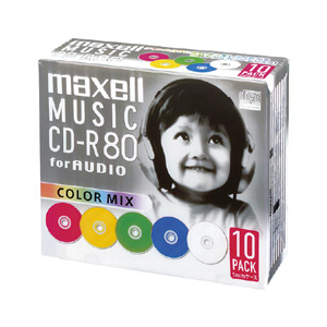 マクセル 音楽用CD-R 80分 10枚入り CDRA80MIXS1P10S-イメージ1