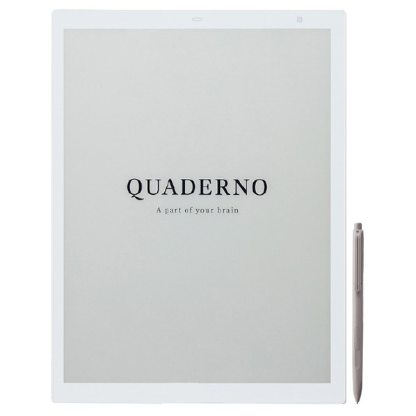 富士通 QUADERNO(Gen．2) A4サイズ 電子ペーパー サテンホワイト FMVDP41 スタイラスペン クアデルノ 保存操作は必要なし が進化 Type 1以前は非対応 14/10 iOS Android 8以降 Google Pixel 3/3 タブレット非対応 ファイル Wi Fi