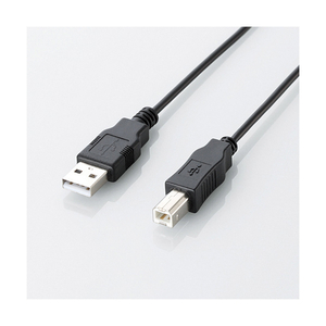 エレコム USB2．0ケーブル(1．5m) ブラック U2C-JB15BK-イメージ1