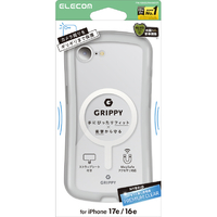 エレコム iPhone 17e/16e用 GRIPPY ハイブリッドケース オールクリア 極限 MAGKEEP クリア PM-A26SGRAKM2CR
