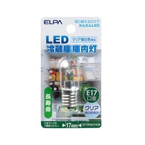 エルパ LED電球 E17口金 全光束45lm 1.2W クリア昼白色相当 LDT1CN-G-E17-G135 エルパ LED電球 E17口金 全光束45lm 1.2W クリア昼白色相当 LDT1CN-G-E17-G135