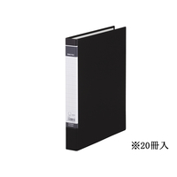 キングジム リングファイルBF A4タテ 背幅37mm 黒 20冊 1箱(20冊) F844562-603BFｸﾛ