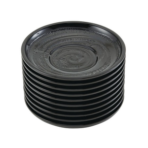 いちがま 木彫風茶托 10枚入 FC65930-1005-1-イメージ1