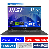 MSI ノートパソコン Prestige 16 AI Studio B1V ステラグレイ PRESTIGE16B1VFG-4079JP