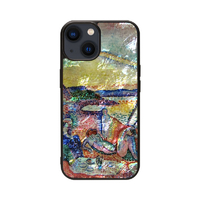 ikins iPhone 15用天然貝ケース 豪奢、静寂、逸楽 I25665I15