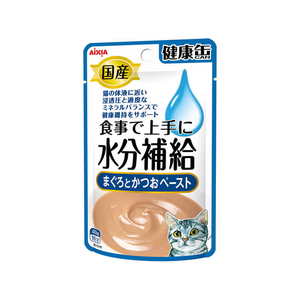 アイシア 国産 健康缶パウチ 水分補給 まぐろとかつおペースト 40g FCN4781-イメージ1