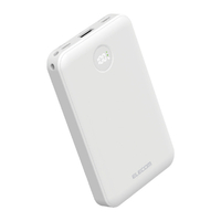 エレコム 残量表示機能付きモバイルバッテリー(10000mAh/22．5W) ホワイト DE-C76-10000WH