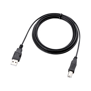 エレコム USB2．0ケーブル(2．0m) ブラック U2C-JB20BK-イメージ2